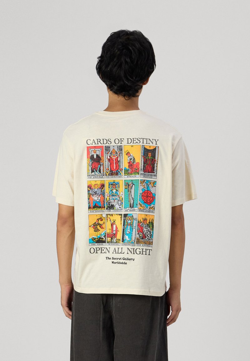 Jack & Jones JORORACLE TEE CREW NECK - T-shirts print - buttercream