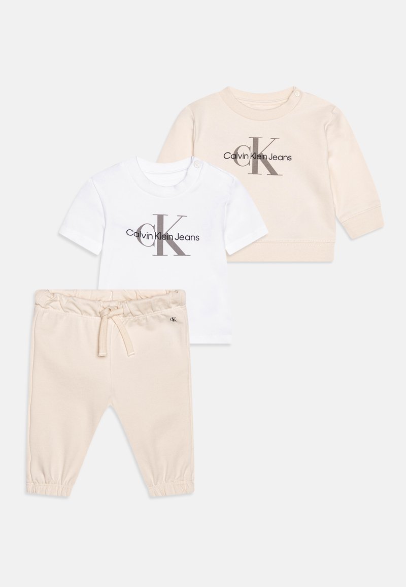 Calvin Klein Jeans MONOGRAM STARTER GIFTPACK UNISEX SET - Hlače - whitecap gray
