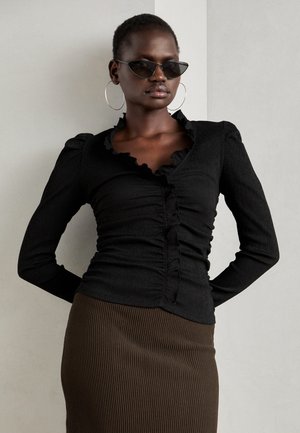 CLAIRE - Long sleeved top - black