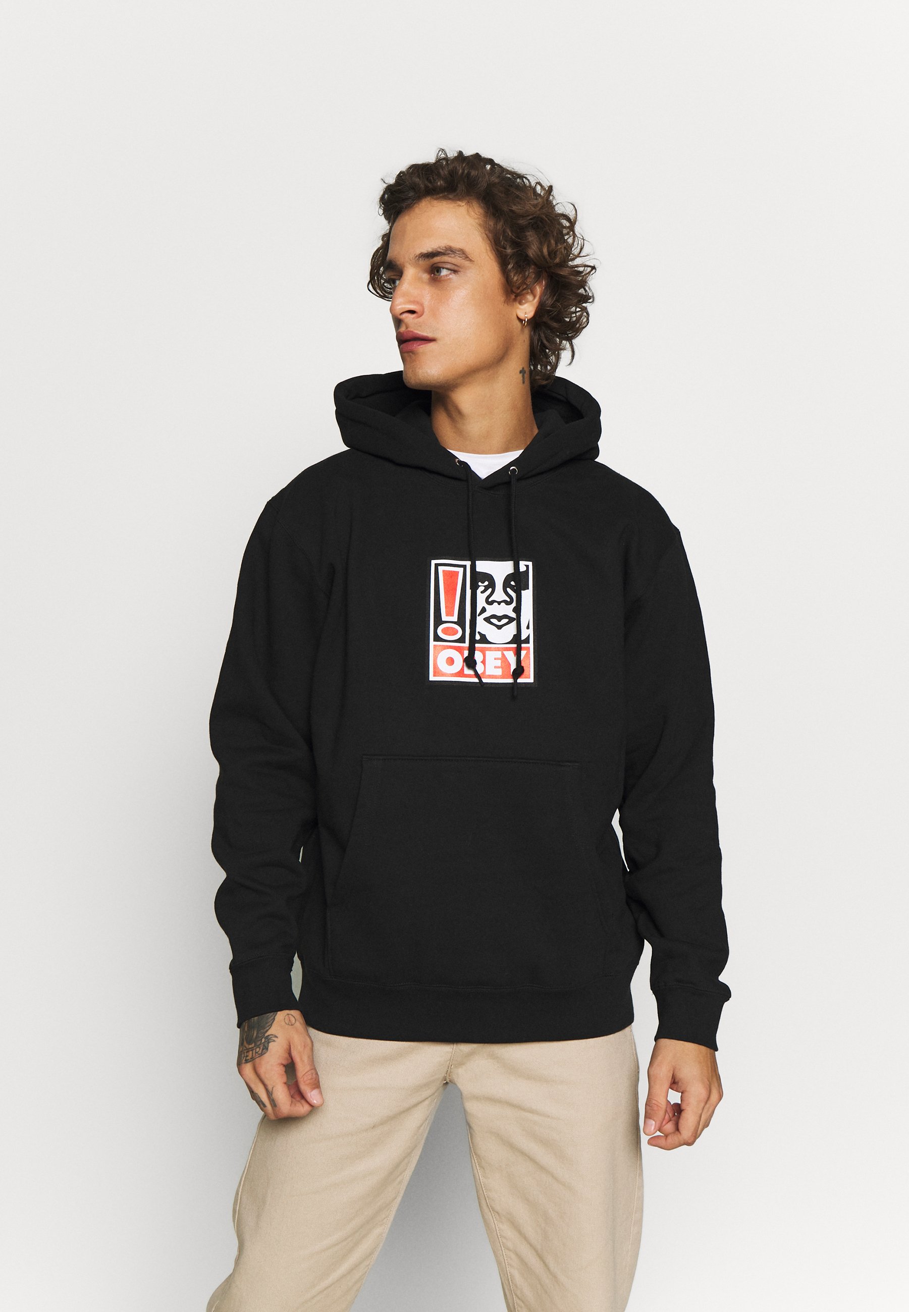 Obey Clothing OBEY EXCLAMATION POINT Hoodie black Obey Clothing OBEY EXCLAMATION POINT Hoodie black