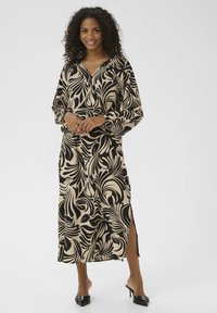 Kaffe CELIA - Robe de jour - feather gray/black graphic
