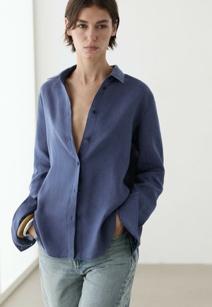 Massimo Dutti, Košilová halenka  - royal blue
