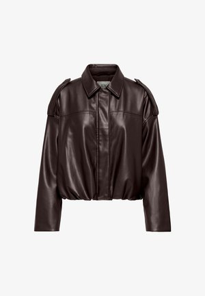 JDY, JACKET JDYANE JACKET - Imitatieleren jas - chocolate torte
