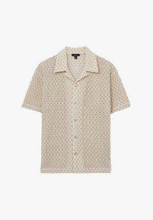 Reiss REGULAR FIT-STERLING CUBAN-COLLAR - Hemd - oatmeal