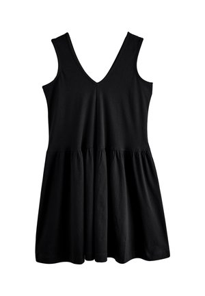TALL FIT V-NECK  - Jerseykleid - black