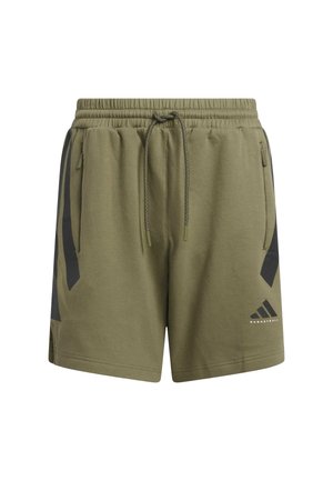 adidas Performance Korte sportsbukser - olive strata