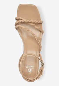 Next FOREVER COMFORT® SQUARE TOE ROPE WEDGES - Täistallaga sandaalid - nude