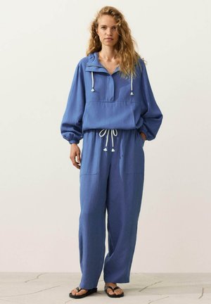 OYSHO, HALF-ZIP WITH FRONT POCKET - Ljetna jakna - blue
