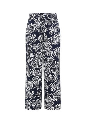 Cecil, WIDE LEG HOSE MIT PRINT UND GALLONSTREIFEN - Pantalon classique - universal blue