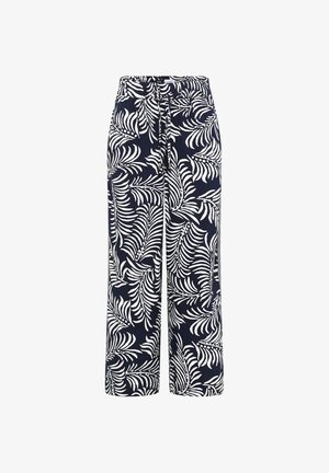 Cecil, WIDE LEG HOSE MIT PRINT UND GALLONSTREIFEN - Pantalon classique - universal blue
