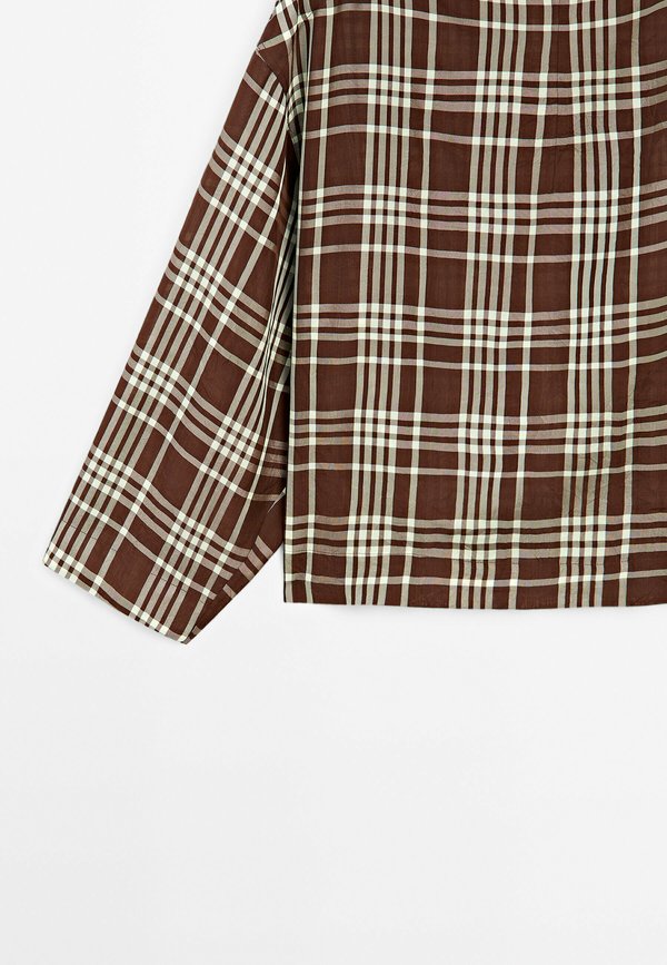 FLOWING CHECK  - Blouse - bordeaux4