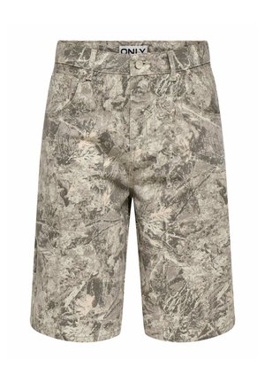 ONLY, BERMUDA SHORTS ONLBANU HIGH WAIST REGULAR FIT 5-POCKET SHORTS - Short - smokey olive
