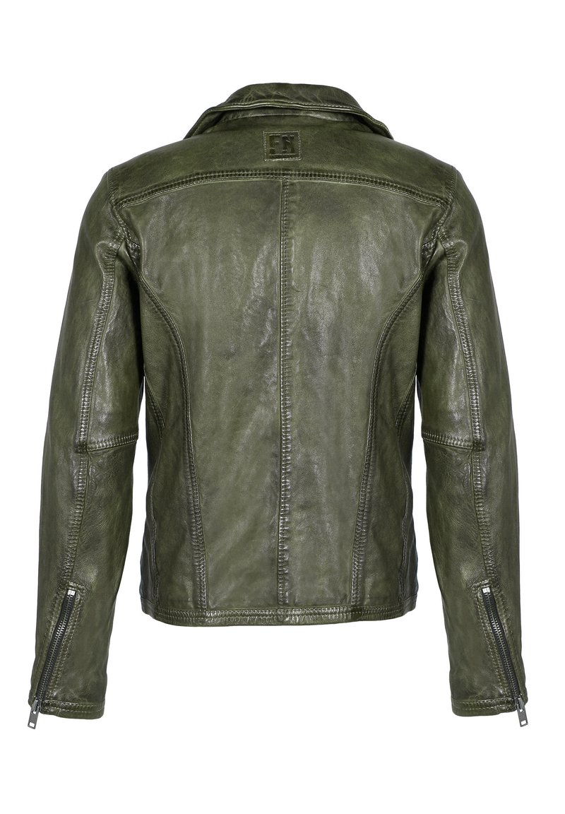 Freaky Nation Lederjacke Oliv Freaky Nation SHORT LEAN Leather