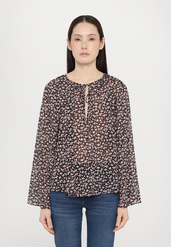 V NECK - Blouse - dusty rose