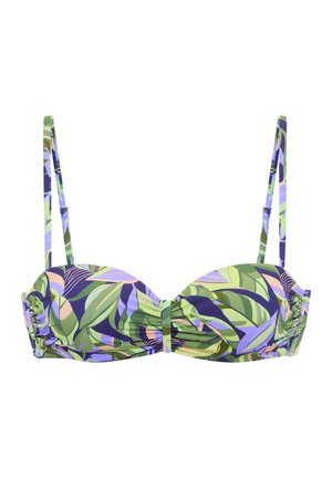 s.Oliver, Bikini top - grün-blau bedruckt