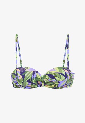 s.Oliver, Bikini-Top - grün-blau bedruckt
