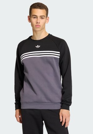 STRIPES CREW - Sweatshirt - aurora onix/black