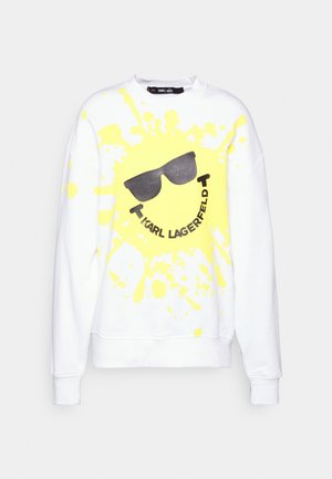 UNISEX SMILEY SPLASH SWEAT - Mikina - white