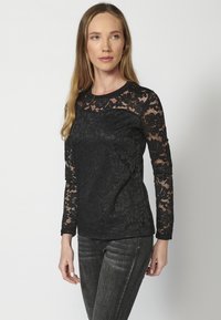Koroshi LONG SLEEVE  - Blúz - black