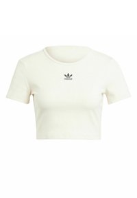adidas Originals CROP ESSENTIALS - Jednoduché tričko - white