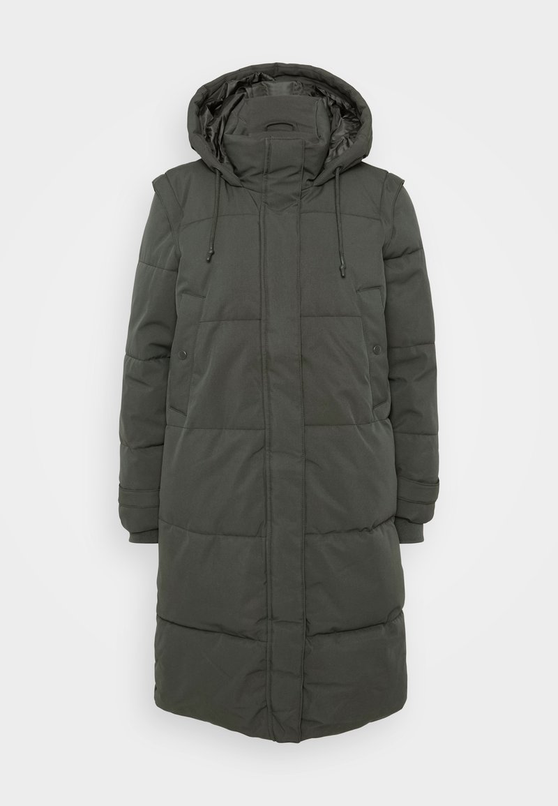 Vero Moda Petite Wintermantel donkergroen Vero Moda Petite Wintermantel donkergroen