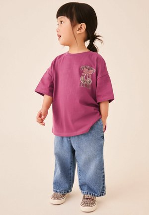 Next, SHORT SLEEVE T-SHIRT - Printtipaita - berry red cherry
