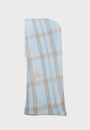Vivienne Westwood, TARTAN HOODIE - balaclava - light blue