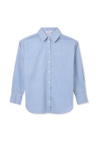 Terranova AMPIA IN A RIGHE - Camicia - celeste