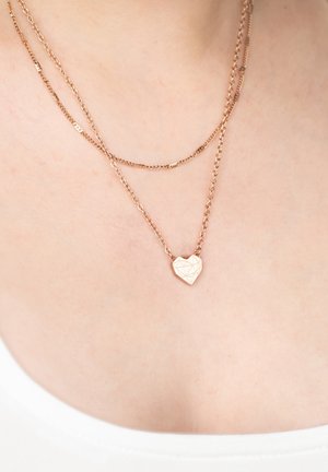 Liebeskind Berlin, BROKEN HEART LAYERING - Halskette - roségold-coloured