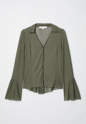 REMAIN SLIM WITH RUFFLES - Skjortebluser - deep depths