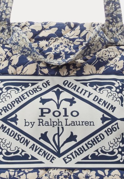 Polo Ralph Lauren QUILTED FLORAL COTTON EXTRA LARGE TOTE - Maisiņveida soma - navy