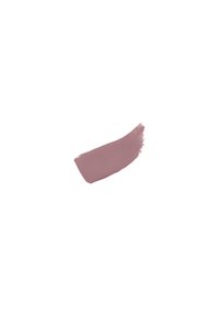 Matowa pomadka swatch w stonowanym odcieniu mauve, o gładkiej teksturze z lekko błyszczącym wykończeniem, uformowana jak ukośny ślad pędzla.