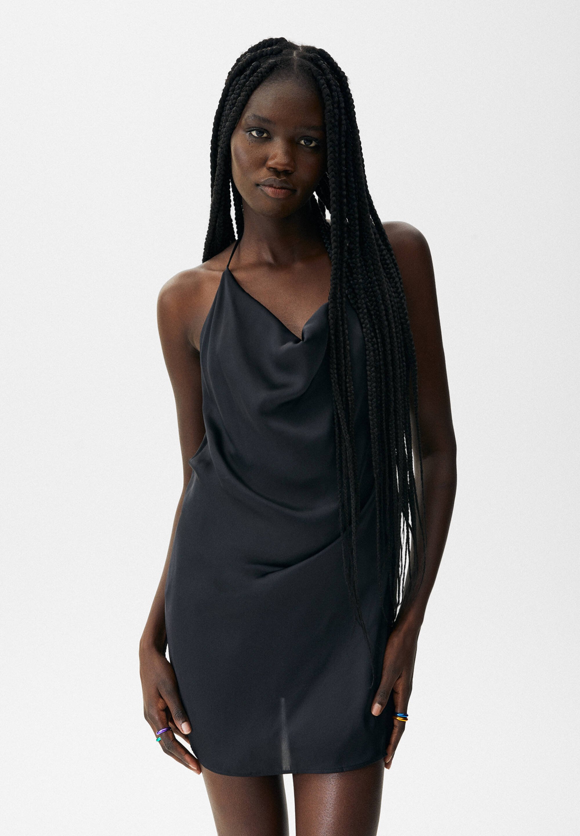 PULL\u0026BEAR Vestito elegante - mottled black/nero-screziato - Zalando.it