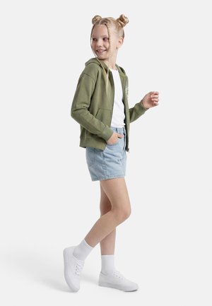 MIDNIT - Zip-up sweatshirt - oil green/solid