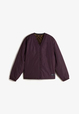 Vans SUFFOLK CHEETAH CHECK PILE - Winterjas - dark red
