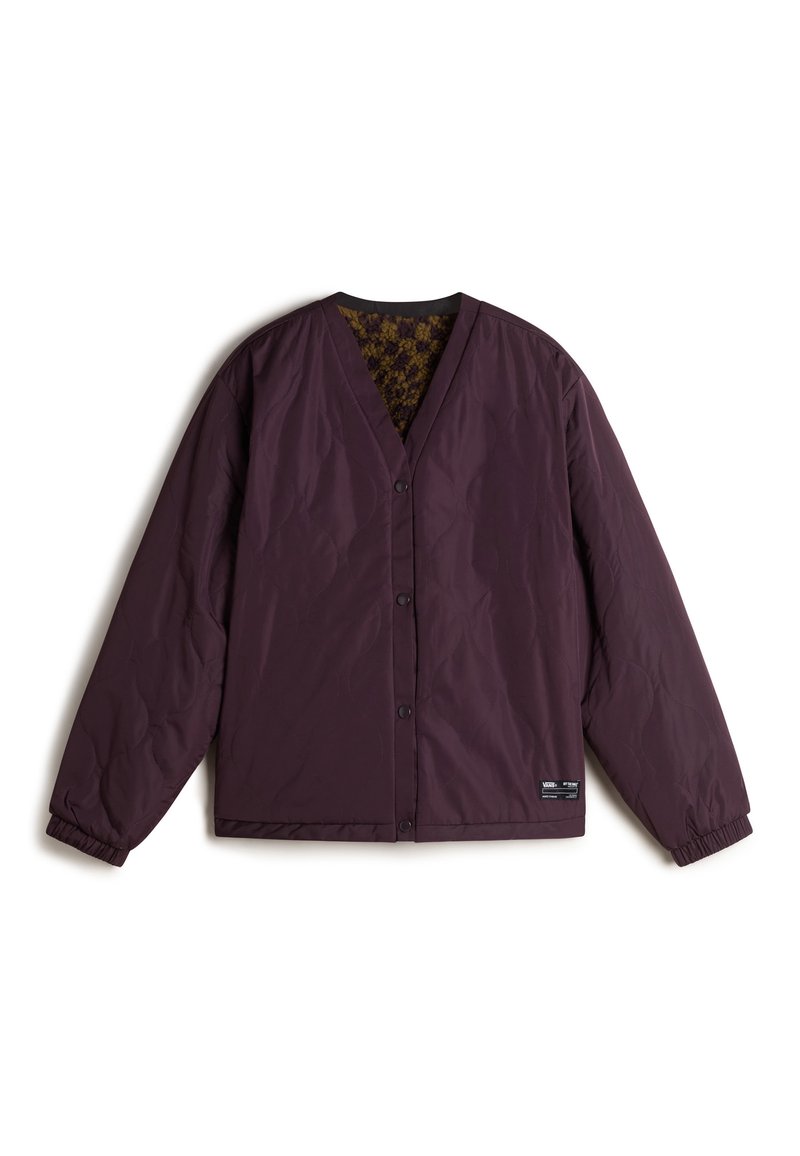 Vans SUFFOLK CHEETAH CHECK PILE - Winter jacket - dark red