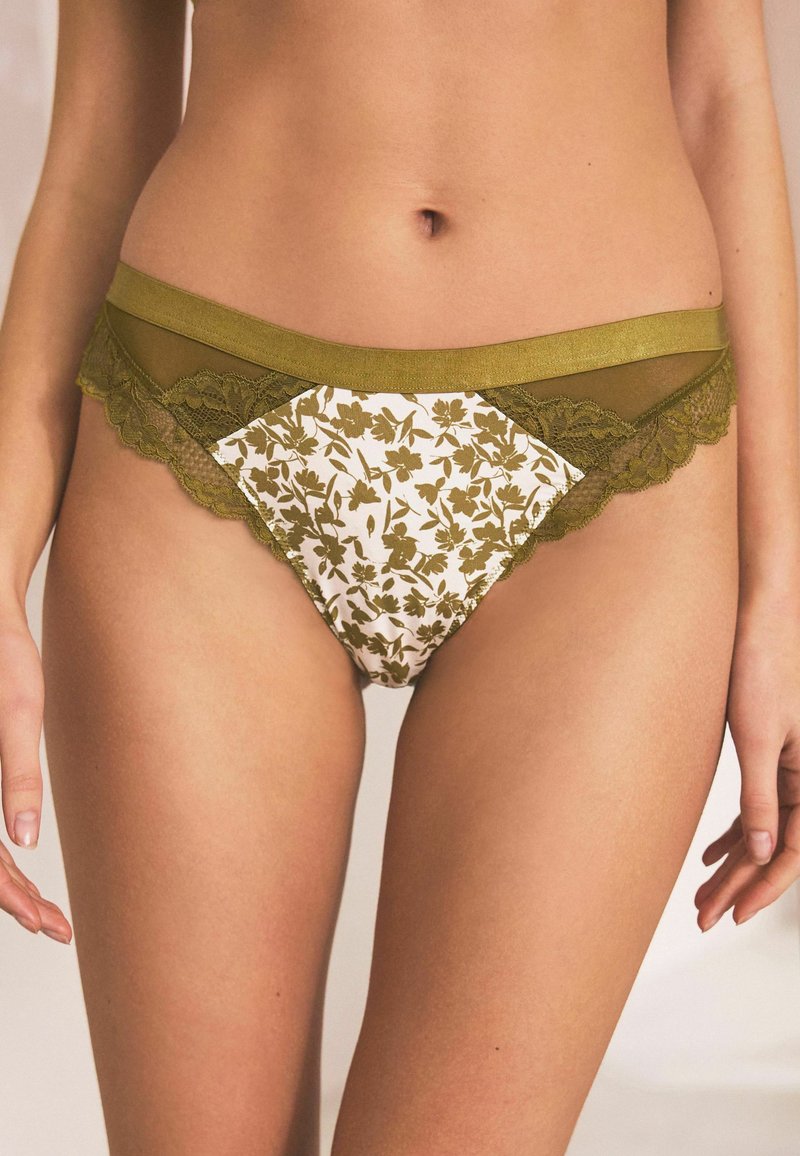 Next - 2 PACK   - Īsās apakšbikses - green floral print rose pink, Palielināt