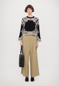 Sea GIANNA COMBO SWEATER - Pulóver - black