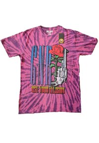 Paradiso Clothing GUNS N ROSES USE YOUR ILLUSION TIE DYE GRAPHIC PRINT UNISEX T S - Print T-shirt - purple