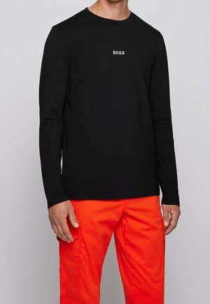 Langærmet T-shirt - black