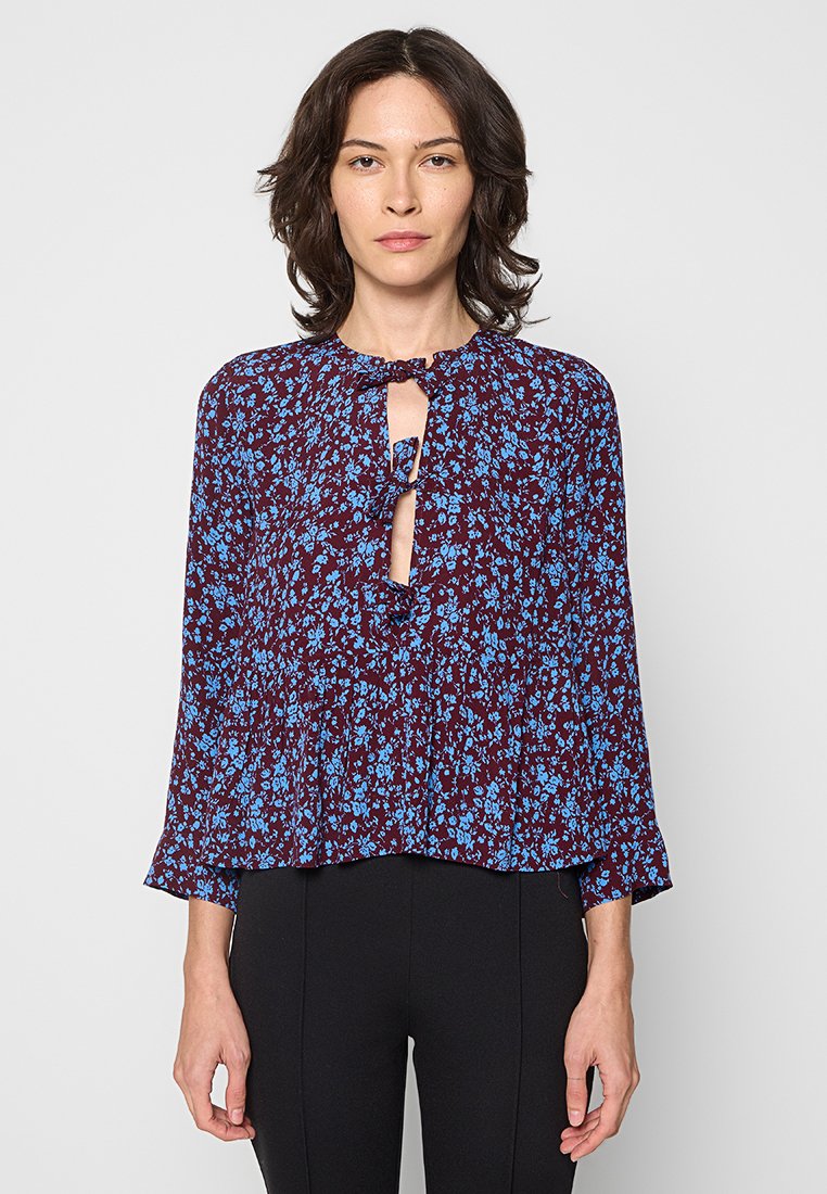 Ganni Blouse bordeauxrood
