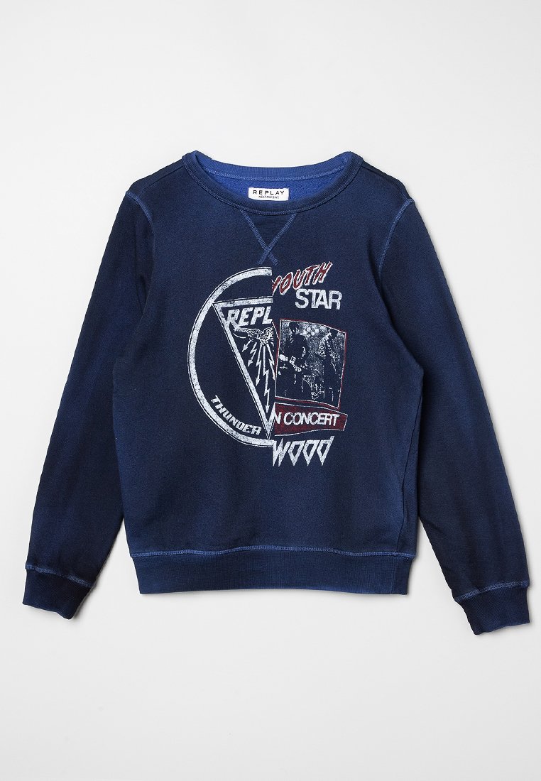 Replay Sweater blauw Replay Sweater blauw