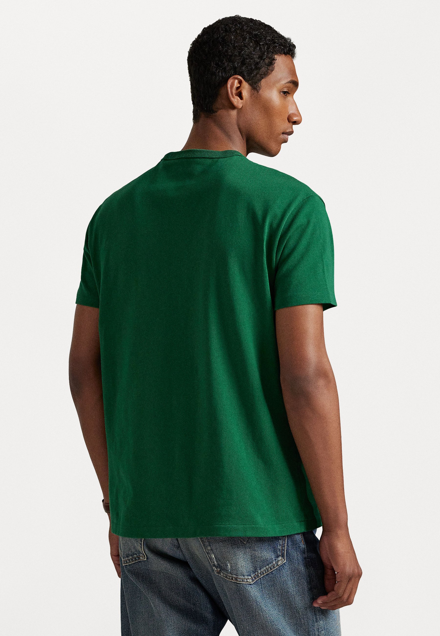 ★★POLO RALPH LAUREN★★ Classic Fit Jersey T-Shirt Green M Polo Ralph Lauren Classic Fit Heavyweight Jersey T-shirt in