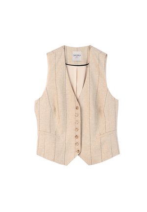 Camomilla Italia, GIONNY - GILET - Chaleco - beige (stripes)