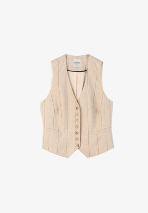 Camomilla Italia, GIONNY - GILET - Chaleco - beige (stripes)