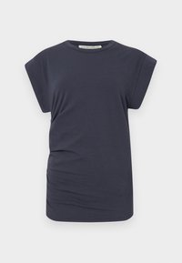 INAYA ASYMETRICAL - Apdrukāts T-krekls - dark navy