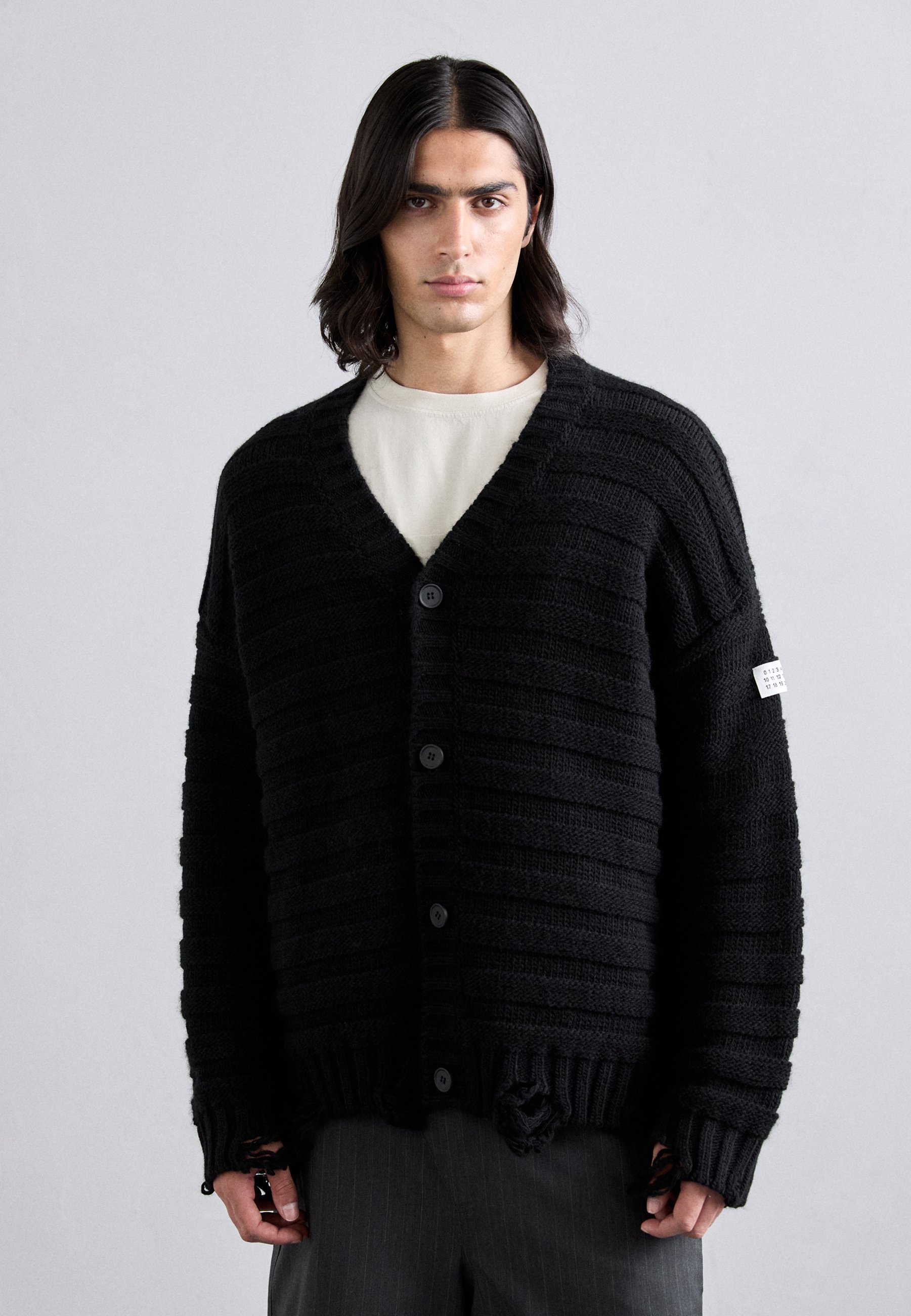 MM6 Maison Margiela CARDIGAN - Cardigan - black - Zalando.co.uk 