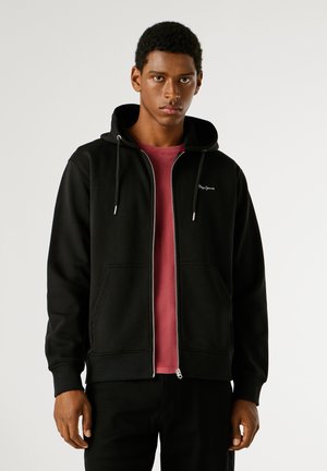 GRIFFIN ZIP - Φούτερ με φερμουάρ - black