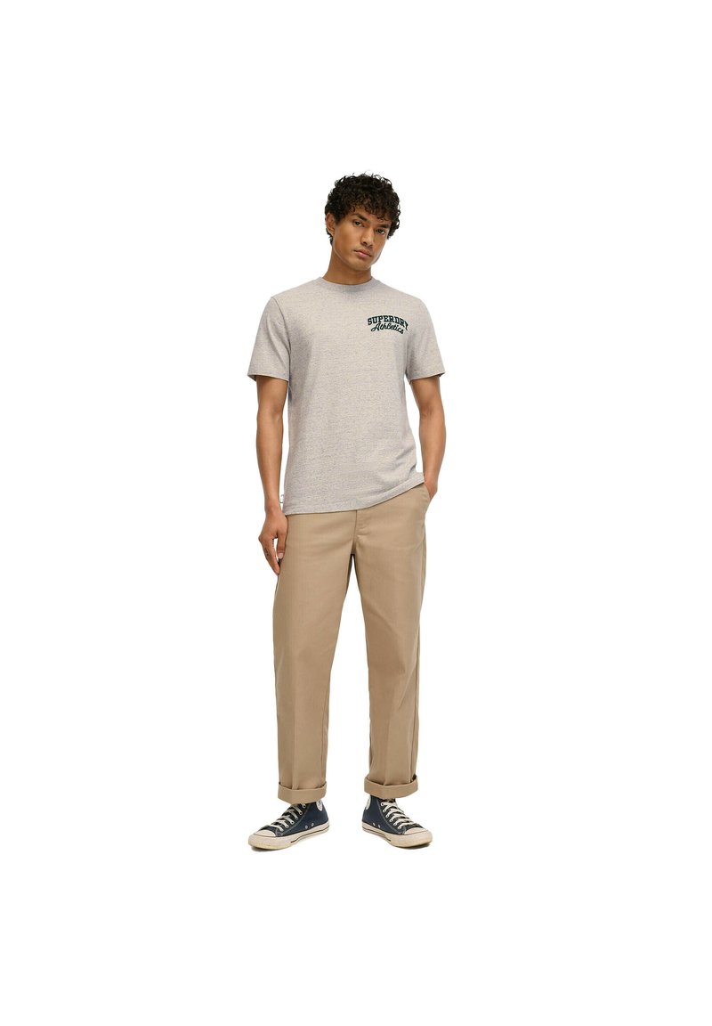 Superdry & Co EMBROIDER STATE LOGO RUNDHALS EIN - T-Shirt print - grau