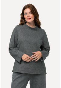 Ulla Popken - Sweatshirt - dark gray-mottled Thumbnail-Bild 1